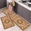 1Pcs Anti Fatigue Kitchen Rugs, Ethnic Print Waterproof Non-Slip Thick Cushioned Kitchen Mat Heavy Duty Comfort Standing Mat for Kitchen