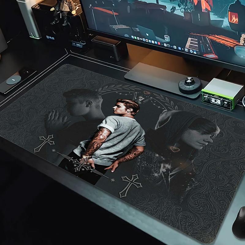 Bieber Color Mouse Pad Large Gaming Table Cushion Non-slip Laptop Tablet Big Mousepad XXL Mat Mini PC Playmat With Lock edge