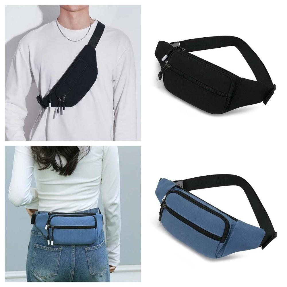 Multi-function Men Fanny Phone Pack Sports Style Running Waist Bag Crossbody Chest Bag Marathon