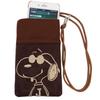 Nakajima Corporation Peanuts Snoopy Pocket Sacoche Joe Cool Brown 179203-23