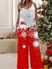 Women's Fashion Jumpsuit, Plus Size Clothing Daily Casual Fashion Wear, Graphic Christmas Printing Design,  Party Parties, Christmas Clothing