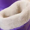 WTEMPO Женские непромокаемые сапоги из ЭВА большого размера, зимние водонепроницаемые теплые ботинки средней длины, однотонные нескользящие износостойкие хлопковые сапоги на плоской подошве
