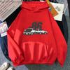 Initial D AE86 JDM Hoodies Японская автомобильная мода Буквенный принт Hoodie Мужские толстовки Streetwear Женские свободные Hoodie