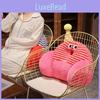 Soft Bolster Plush Cushion With Stitched Design For Sofa Chair Support Back