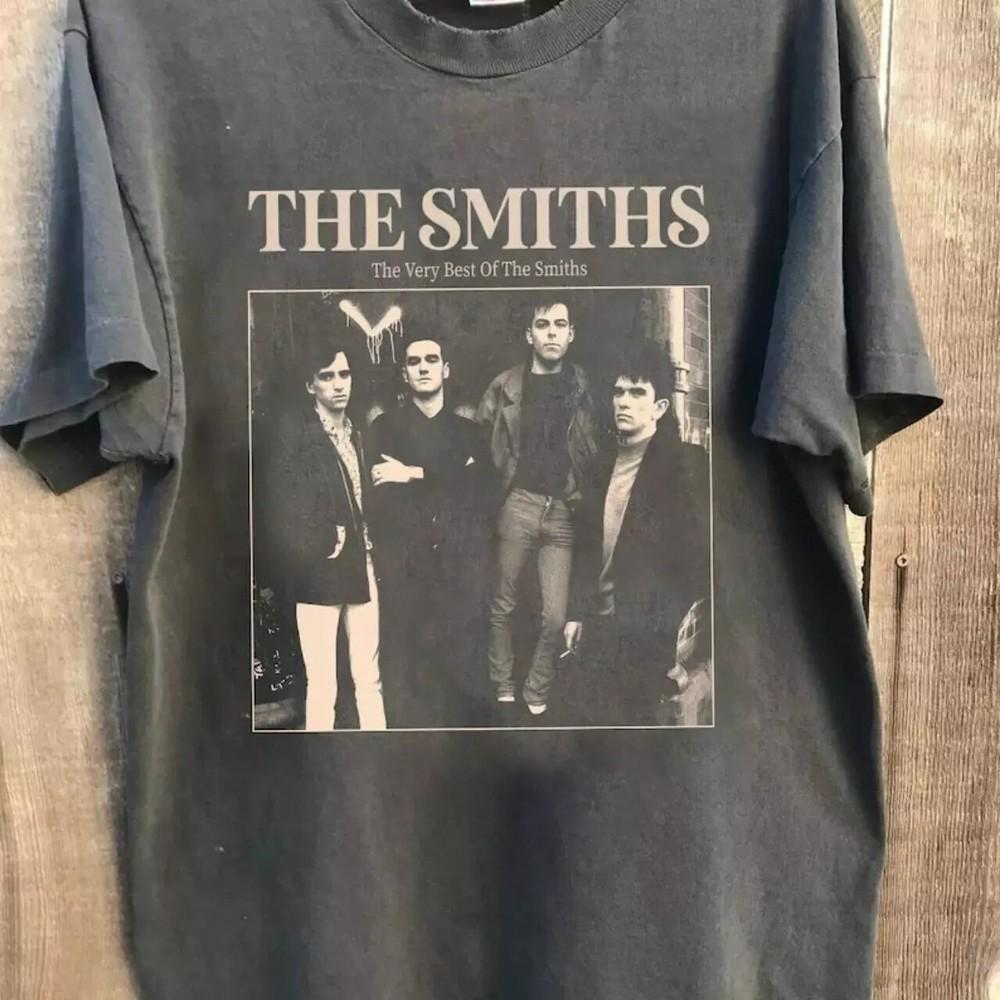 90s The Smiths Band Shirt The Queen Is Dead Album Charcoal Color Tshirt Unisex T-Shirt