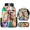 Dragon Ball Three-piece Backpack Popular Animation Primary School Schoolbag Boys New Bag