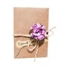 Creative DIY Cowhide Handmade Dried Flower Greeting Card Valentine's Day Teacher's Day Blessing Flower Card