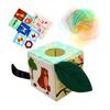 Baby Tissue Box Crinkle Papers Motor Skills High Contrast Early Educational Montessori Toy