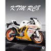 1/12 HTM Rc8 Alloy Motorcycle Model Diecasts Sport Racing Motorcycle Vehicles Decoration Ornaments Toys for Kid Boys’ Gifts