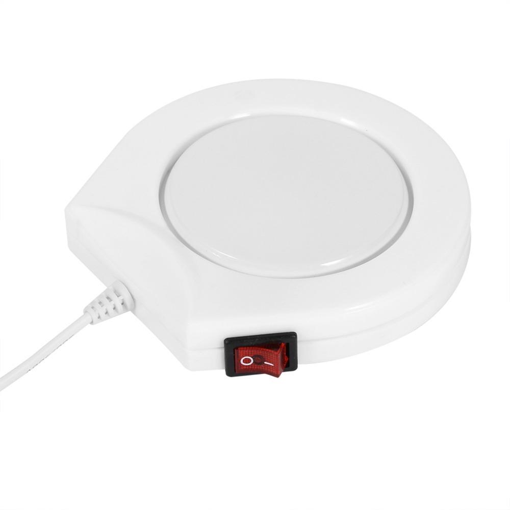 US Standard Plug Mug Warmer Uniform Heating Plate Cup Heating Pad Tea Thermal Mat  Office