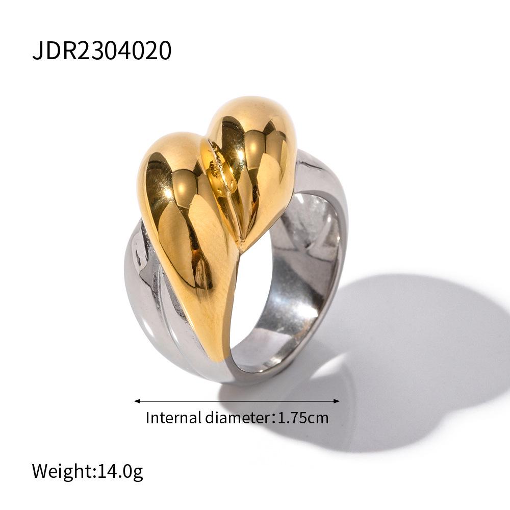 Jieding 18K Gold Stainless Steel Luxury Titanium Ring for Women