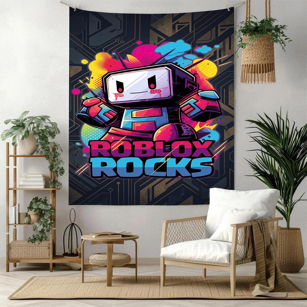 Roblox Wall Decor Tapestry Art For Pet Memorial Birthdaywedding Party Backdrop Family Gift