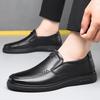 Модные Модные Лоферы из Коровьей Кожи для Мужчин Весна Осень Мягкая Подошва Повседневная Мужская Обувь для Вождения Дизайнерская Мягкая Подошва Черные Туфли для Платья Мужские