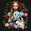 Футболка для молодежи "Чаепитие Алисы" Страна чудес Девочка Фэнтези Сказка Волшебный кролик Полевой цветок Мультфильм Дети