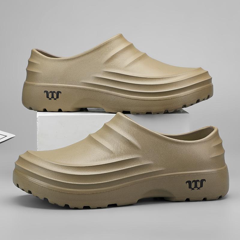 Fashion Summer Chef Shoes Anti Slip and Oil Proof Work Shoes Lazy Slippers Casual Trendy Slipper One Step Fashion Garden Shoes For Beach