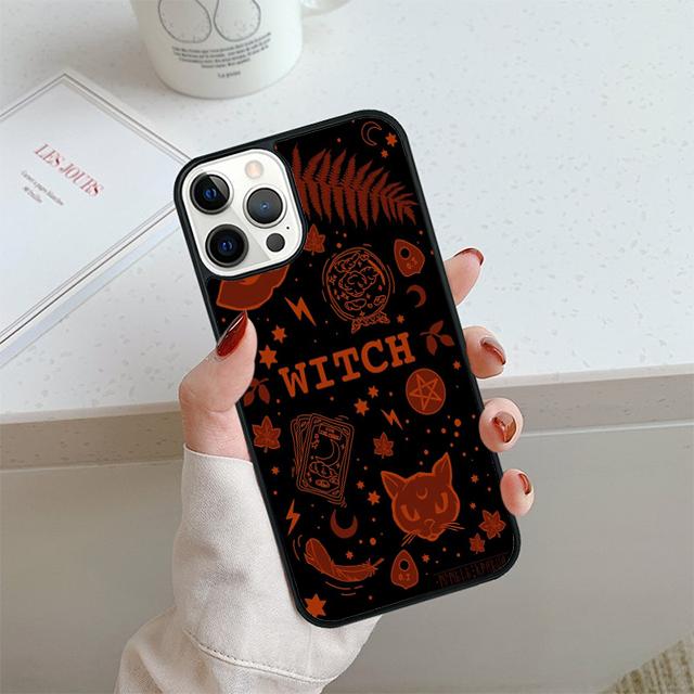 Чехол для телефона 'Ведьма Ведьмы Луна' для iPhone 17 Air 13 12 14 15 16 Чехол для Apple 14 15 16 Pro Max Plus Coque
