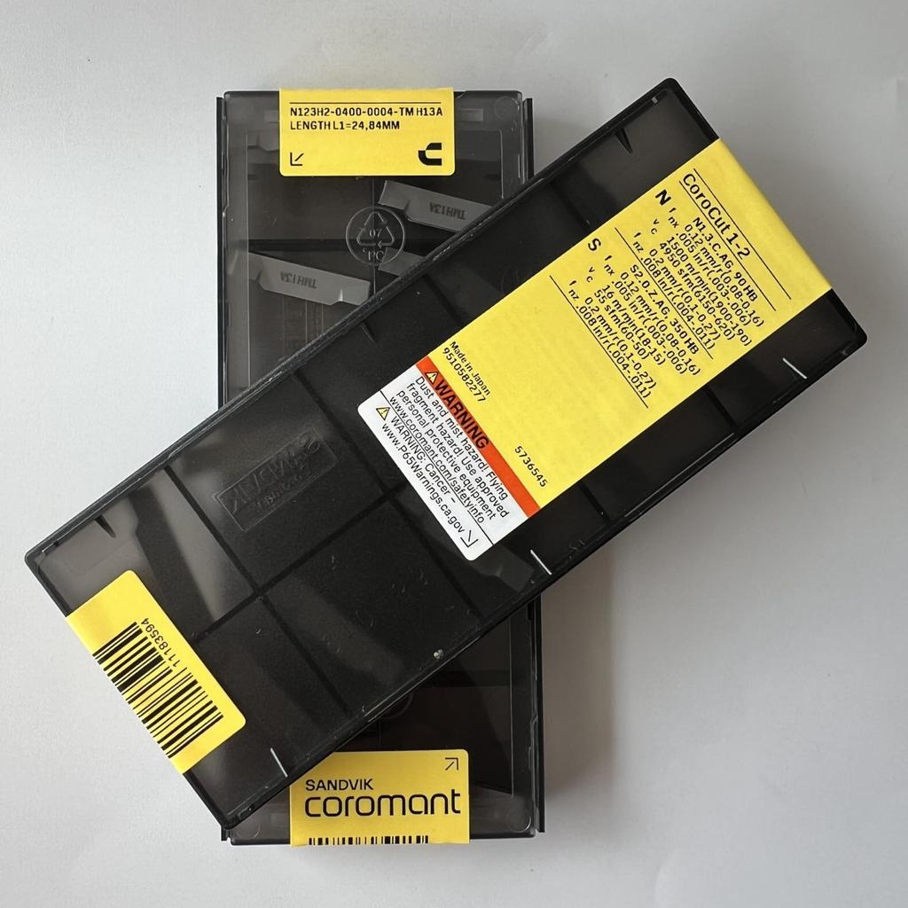 Sandvik / N123H2-0400-0004-TM H13A / Оригинальная шведская твердосплавная пластина 10 шт.
