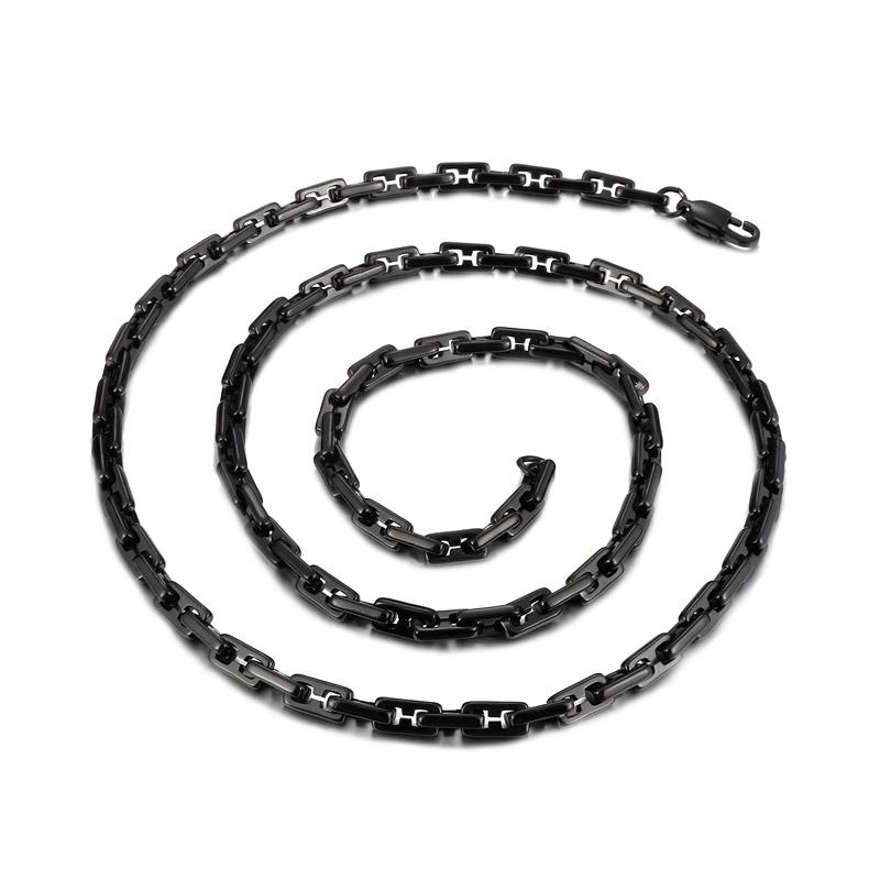 KALEN 5mm 4 Color Geometry Link Chain Bracelet & Necklace Jewelry Set Men Women Stainless Steel 304 Fashion New In Accessories