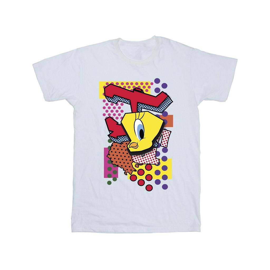 Looney Tunes Mens Tweety Pop Art T-Shirt