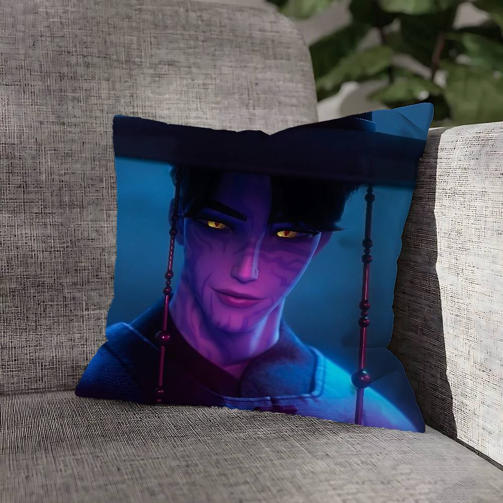 Kpop D-Demon H-Hunters Saja Pillow Case For Sofa Decor Home Car Office Room Printing Cushion Cover Decorations And Protector