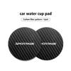 For KIA 2pcs Car Carbon Fiber Silicone Car Coasters Water Cup Slots Non-Slip Mat Drink Pads Sportage Ceed Sorento Niro CadenzaYT4 