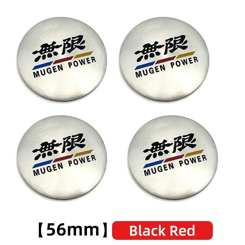 ABG1 4PCS 56mm 60mm 65mm Car Wheel Hub Center Cap Sticker For Honda Civic FIT Accord Prelude CRV Mugen CRZ CRX Jazz HRV Pilot Odyssey