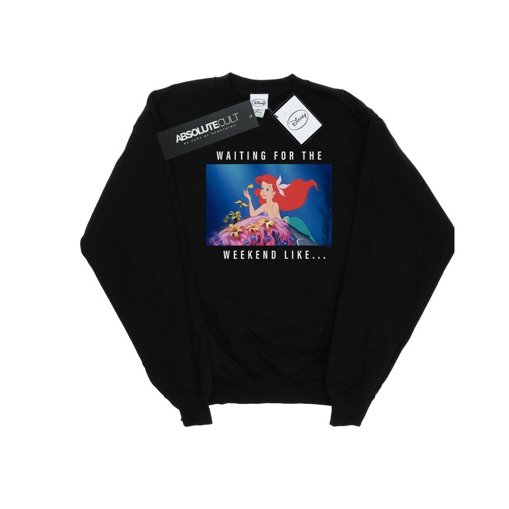 Disney Princess Mens Ariel Waiting For The Weekend Sweatshirt