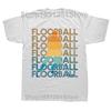 Funny Floorball Player Retro T Shirts Graphic  Streetwear Short Sleeve Birthday Gifts Summer Style T-shirt Mens Clothing