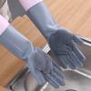 Silicone Kitchen Cleaning Gloves Thicken Dish Washing Gloves Portable Dishwashing Cleaning Gloves