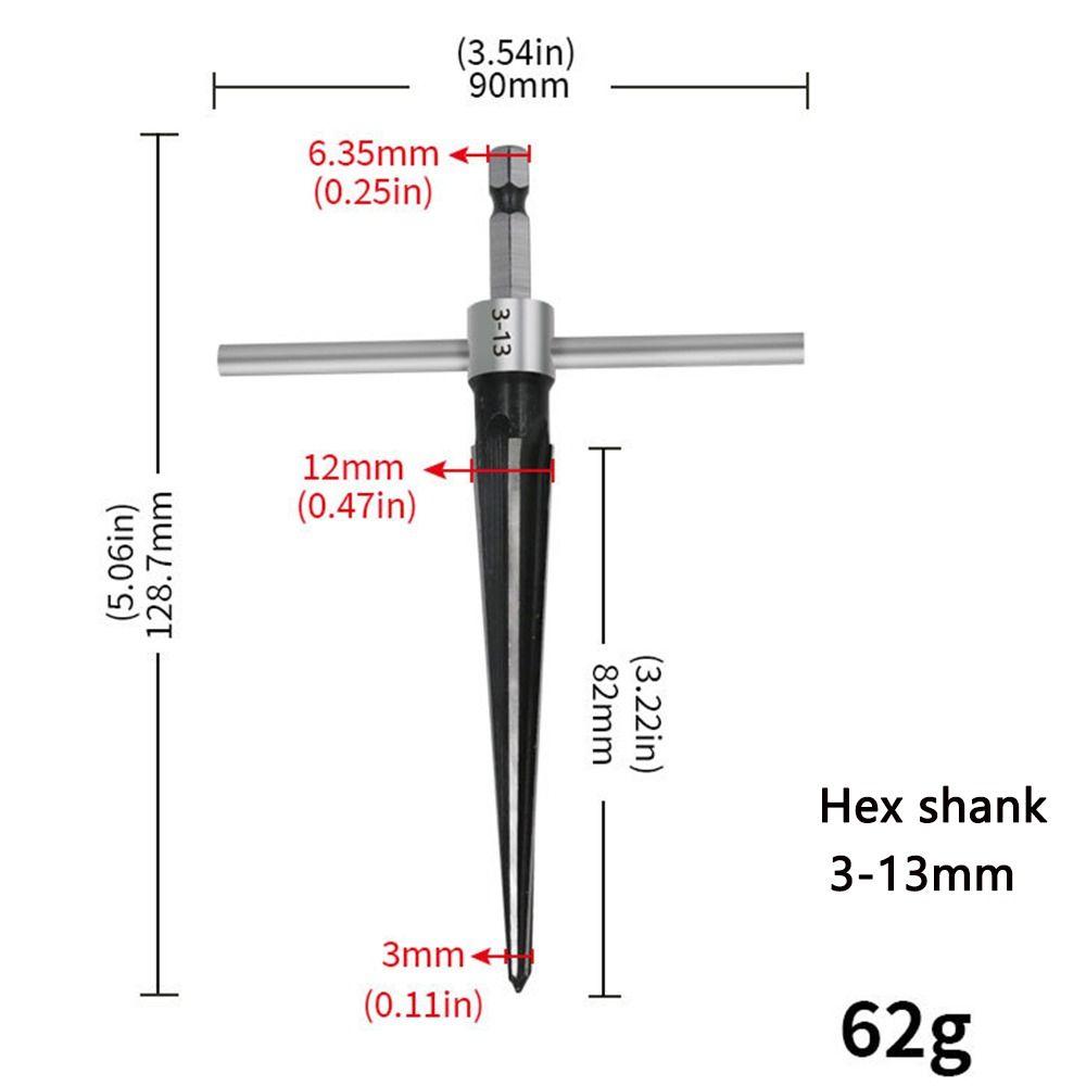 Инструмент для снятия фаски при ремонте отверстий, развертка коническая для расширения отверстий, ручная развертка для инструментов для сверления дерева