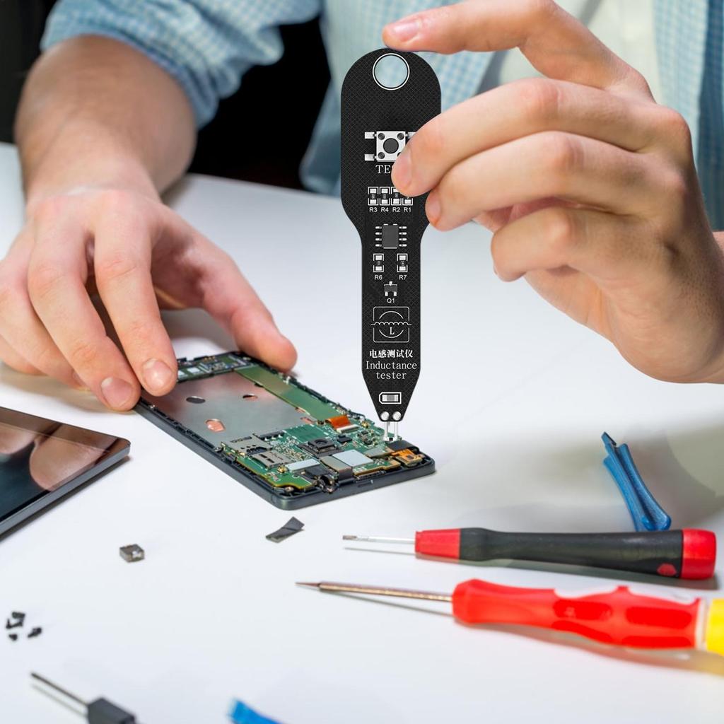 Точный тестер индуктивности Материнская плата Тестер катушек Детектор индуктивности Инструмент для ремонта Электромагнитная индукция Быстрая проверка неисправностей