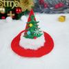 Рождественская шапка для питомца собаки, красно-зеленая, лось, Санта-Клаус, рождественская елка, шапка для питомца, праздничная атмосфера, смешной рождественский подарок, аксессуары для собаки