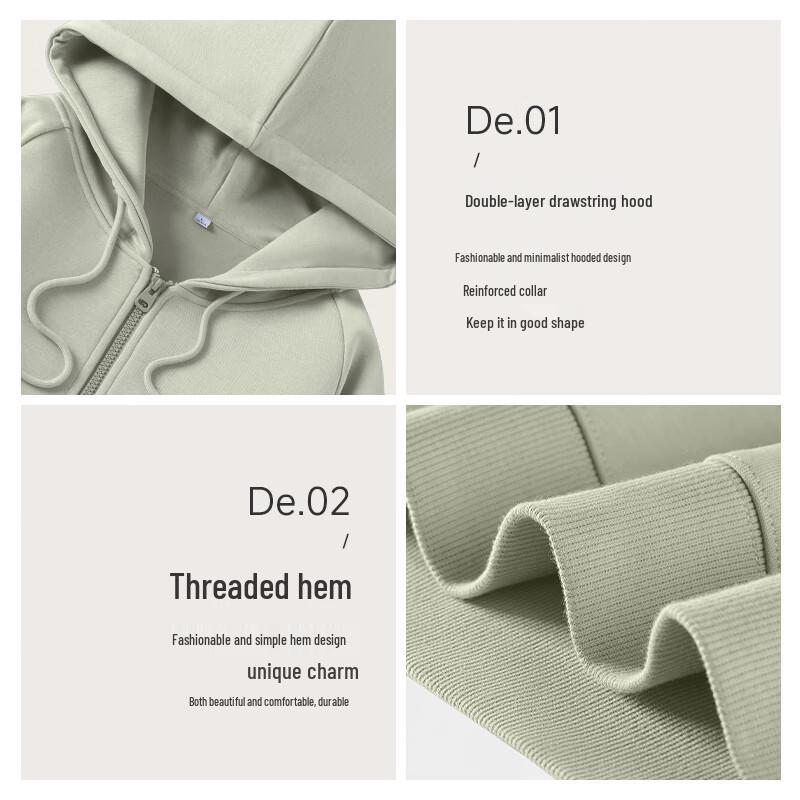 MJ STYLE Women's Casual Loose Fit Short Hooded Zip-Up Sweatshirt