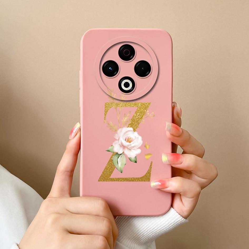 Чехол для Tecno Spark GO 1 2025 Sprak 30 20 Pro 30C Pop 9 Camon 30S Pro 4G 5G популярные цветы AZ буквы мягкий силиконовый противоскользящий чехол для телефона Tecno