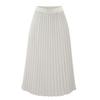 Autumn Winter Pleated Skirt Elastic High Waist Calf-Length Casual Loose Skirt Elegant Ladies Solid Color Long Skirt Women Clothing Streetwear