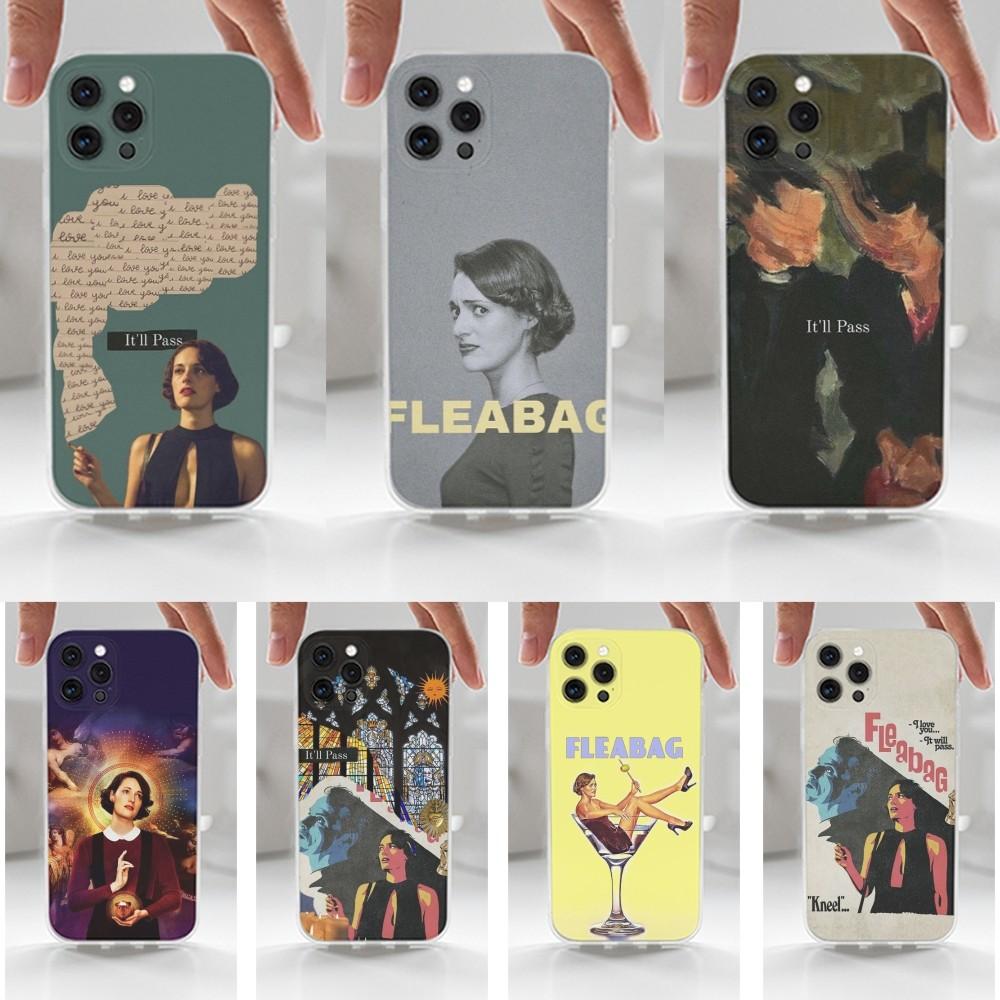 Чехол для телефона Fleabag-es TV для iPhone 16,15,14,13,12,11 Plus,Pro,Max,XR,XS,X,7,8 Plus,SE,Mini,Прозрачный,Силиконовый Чехол
