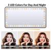 Перезаряжаемый автомобильный солнцезащитный козырек зеркало для макияжа со светодиодной подсветкой 3 режима освещения солнцезащитный козырек зеркало для макияжа с регулируемой яркостью светодиодная подсветка косметическое зеркало