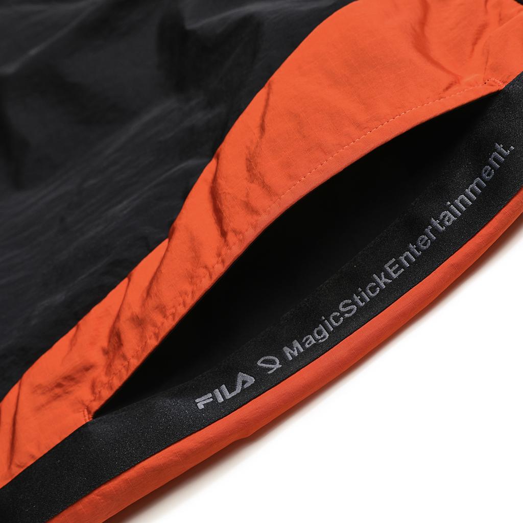 Fila Повседневные тканые шорты с цветовыми блоками Мужские шорты Черный F11M329802F-BK