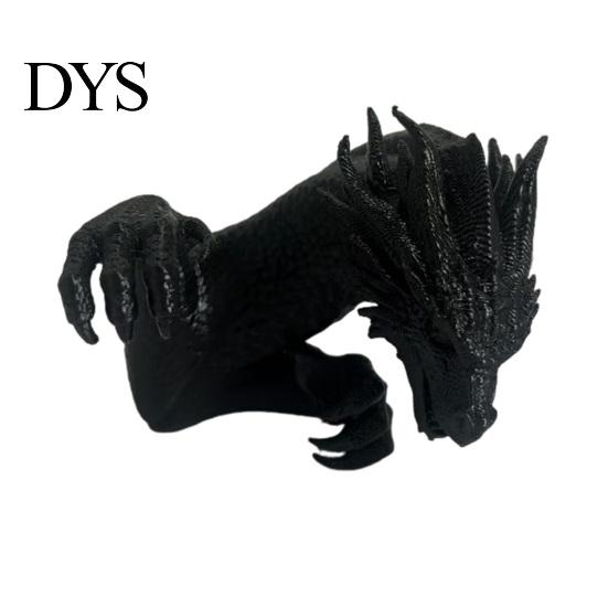 Игровые аксессуары для стола 3D-печатный дракон Декор для монитора, Декоративное украшение для ПК Фигурка Настройка, Креативный экранный край Компьютер и ноутбук