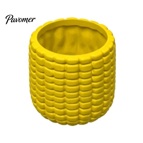 Realistic Corn Planter 3D Printed Planter, Small Cute Plant Pot, Desktop Pastoral Style Home Decor Flower Pot for Succulents Mini Plants, Indoor Shelf