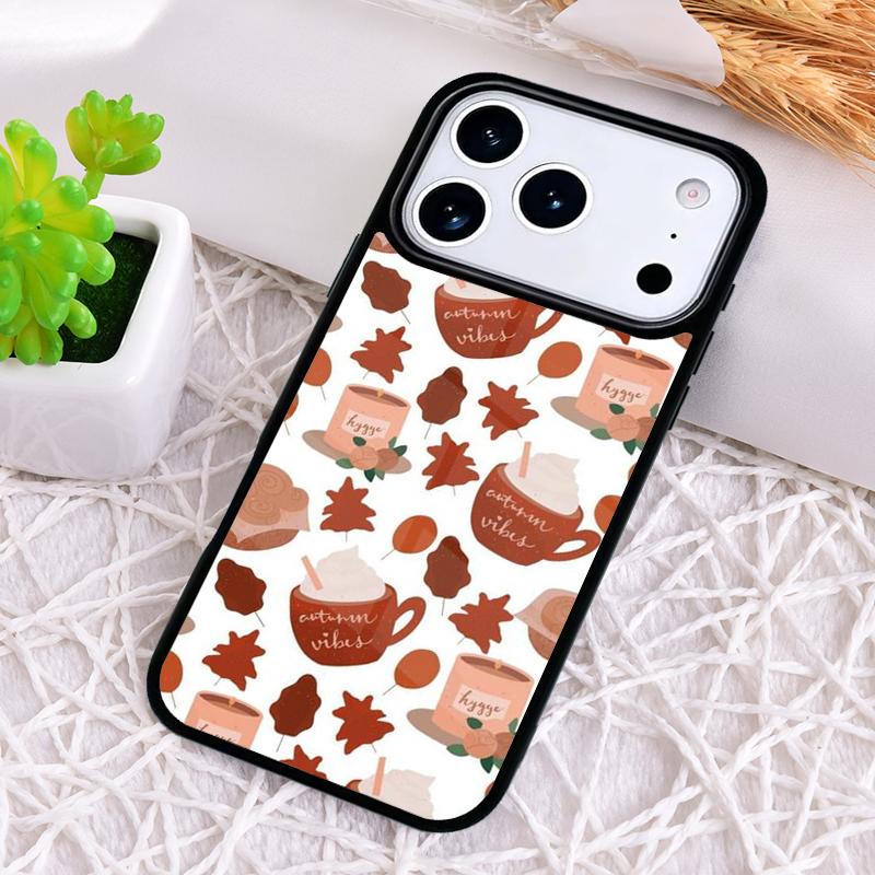 Чехол для телефона с осенними тыквами для iPhone 17 Air 16 15 11 12 14 13 Pro Max Ударопрочный чехол