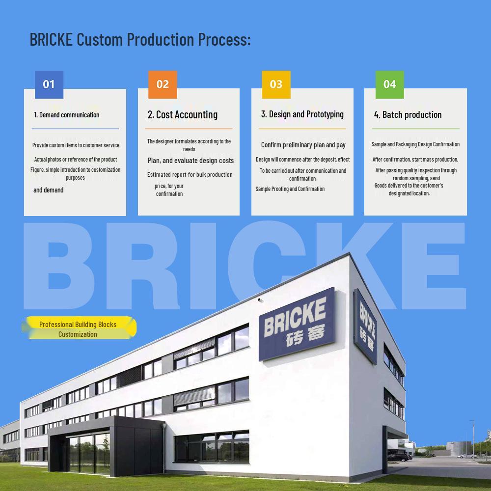BRICKE 4x6 Wedge Plate Roof Compatible with LEGO 32739 - DIY Educational Building Blocks Parts
