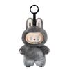 The third-generation rubber-lined labubu plush toy figurine, macaron Labubu doll pendant, small doll