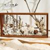 Eternal Flower Solid Wood Frame DIY Kit: Handmade Dried Flower Ornament for Team Building & Gifting
