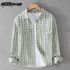 Весна и лето уличный стиль новые модные рубашки в клетку с длинным рукавом и двойными карманами из чистого хлопка повседневные мужские топы молодежная верхняя рубашка