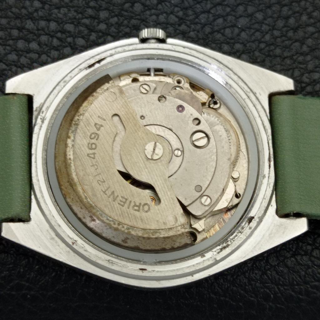 Orient AUTOMATIC 46941 JAPAN MENS VINTAGE WHITE COLOR DIAL WATCH A701805-5 R207-a701805