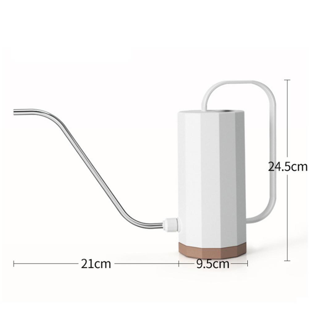 1000ml Stainless Steel Watering Can with Curved Mouth Removable Nozzle Ideal for Indoor and Outdoor Plant Care