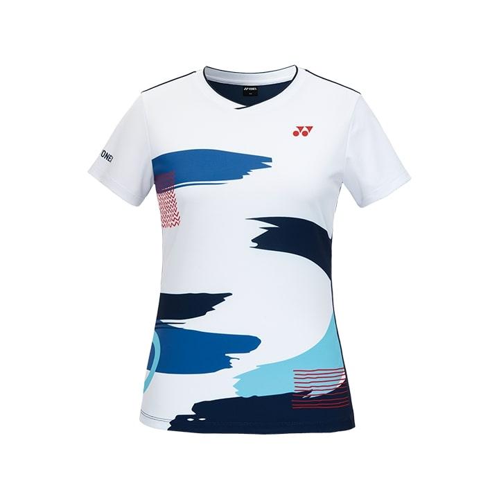 YONEX 233Ts016F Белый Женская Активная Графическая Игровая Одежда