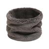 Solid Color Winter Knitted Scarf Windproof Warm Neck Warmer Face Mask Fleece Muffler  Sports