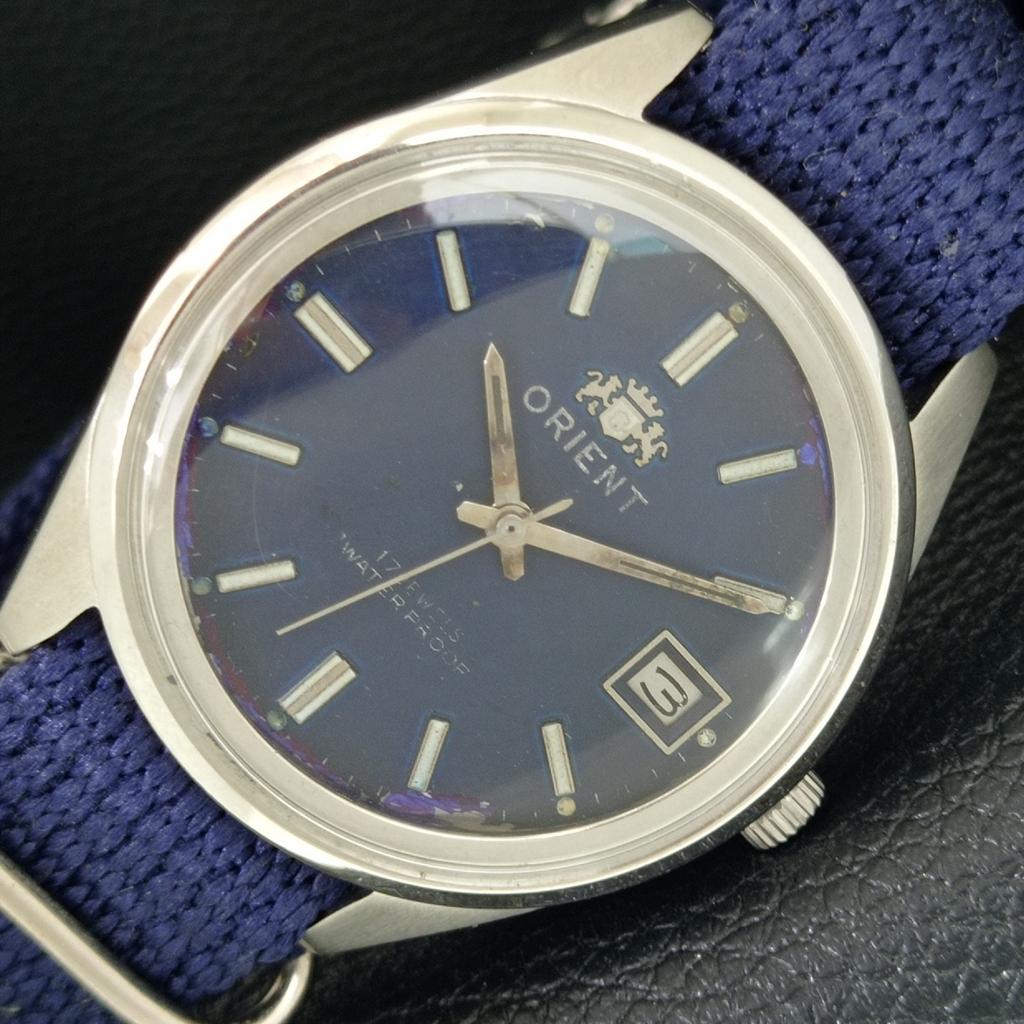 Orient Японские мужские винтажные часы с ручным заводом, оригинальный циферблат a704806-1